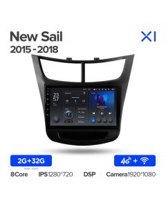 Штатная автомагнитола на Android TEYES X1 для Chevrolet Sail 2015-2018 2/32gb