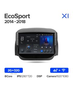 Штатная автомагнитола на Android TEYES X1 для Ford EcoSport 2014-2018 2/32gb