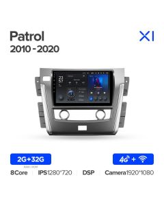 Штатная автомагнитола на Android TEYES X1 для Nissan Patrol Y62 2010-2020 2/32gb