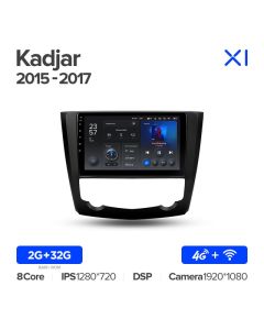 Штатная автомагнитола на Android TEYES X1 для Renault Kadjar 2015-2017 2/32gb