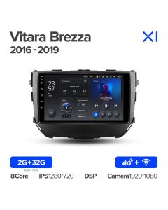 Штатная автомагнитола на Android TEYES X1 для Suzuki Vitara Brezza 2016-2019 2/32gb
