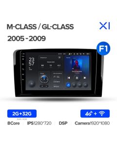 Штатная автомагнитола на Android TEYES X1 для Mercedes-Benz ML GL ML350 GL320 X164 2005-2009 (Версия F1) 2/32gb