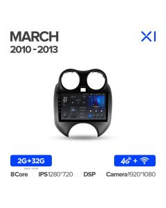 Штатная автомагнитола на Android TEYES X1 для Nissan March K13 2010-2013 2/32gb