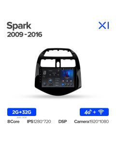 Штатная автомагнитола на Android TEYES X1 для Chevrolet Spark M300 2009-2016 2/32gb
