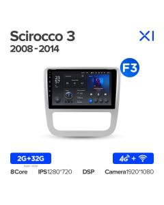 Штатная автомагнитола на Android TEYES X1 для Volkswagen Scirocco 3 Mk3 2008-2014 (Версия F3) 2/32gb