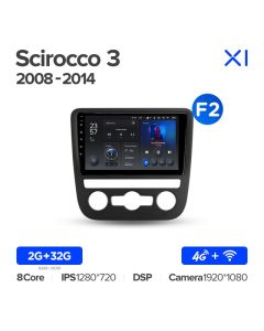Штатная автомагнитола на Android TEYES X1 для Volkswagen Scirocco 3 Mk3 2008-2014 (Версия F2) 2/32gb