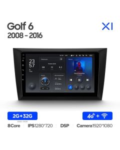 Штатная автомагнитола на Android TEYES X1 для Volkswagen Golf 6 2008-2016 2/32gb
