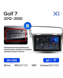 Штатная автомагнитола на Android TEYES X1 для Volkswagen Golf 7 2012-2020 (Версия B) 2/32gb