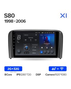 Штатная автомагнитола на Android TEYES X1 для Volvo S80 1 1998-2006 2/32gb