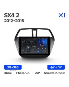 Штатная автомагнитола на Android TEYES X1 для Suzuki SX4 2 S-Cross 2012-2016 2/32gb