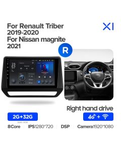 Штатная автомагнитола на Android TEYES X1 для Renault Triber 2019-2020 (Версия R) (Правый руль) 2/32gb