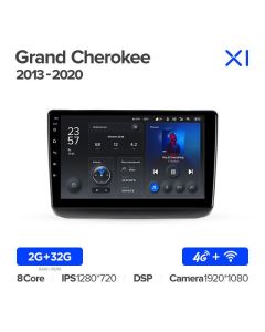 Штатная автомагнитола на Android TEYES X1 для Jeep Grand Cherokee WK2 2013-2020 2/32gb
