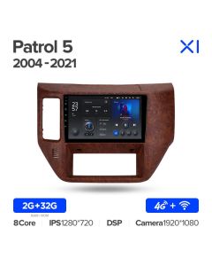 Штатная автомагнитола на Android TEYES X1 для Nissan Patrol V5 Y61 2004-2021 2/32gb