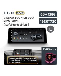 Штатная автомагнитола на Android TEYES LUX ONE для BMW 3-series F30/F31 EVO 2015-2020 (Версия L) 6/128gb