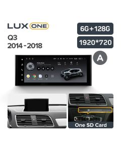 Штатная автомагнитола на Android TEYES LUX ONE для Audi Q3 2014-2018 (Версия A) 6/128gb