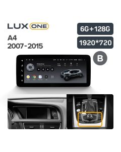 Штатная автомагнитола на Android TEYES LUX ONE для Audi A4 2007-2015 (Версия B) 6/128gb