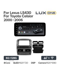 Штатная автомагнитола на Android TEYES LUX ONE для Lexus LS430 2000-2006 6/128gb