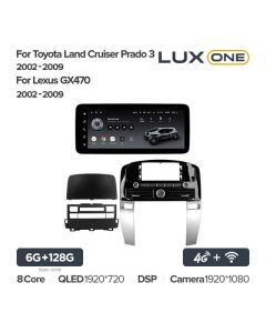 Штатная автомагнитола на Android TEYES LUX ONE для Lexus GX470 2002-2009 6/128gb