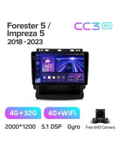 Штатная автомагнитола на Android TEYES CC3 2K для Subaru Forester 5, Impreza 5 2018-2023 3/32gb