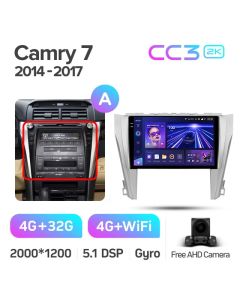 Штатная автомагнитола на Android TEYES CC3 2K для Toyota Camry 7 XV 50 55 2014-2017 (Версия A) 3/32gb