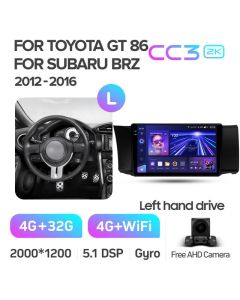 Штатная автомагнитола на Android TEYES CC3 2K для Subaru BRZ LHD RHD 2012-2016 (Версия L) 3/32gb
