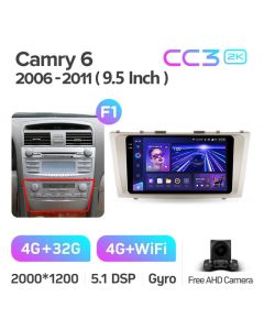 Штатная автомагнитола на Android TEYES CC3 2K для Toyota Camry 6 XV 40 50 2006-2011 (Версия F1) 3/32gb