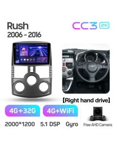 Штатная автомагнитола на Android TEYES CC3 2K для Toyota Rush J200 1 2006-2016 (Правый руль) 3/32gb