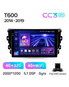 Штатная автомагнитола на Android TEYES CC3 2K для Zotye T600 2014-2019 3/32gb