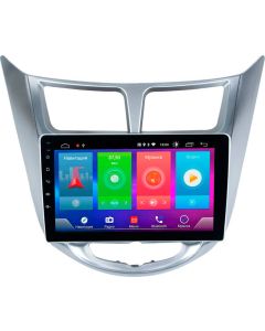 Штатная автомагнитола на Android Anyname для Hyundai Solaris 1 2010-2016 (9 дюймов) [Silver-Black] 2/32GB