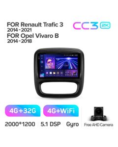 Штатная автомагнитола на Android TEYES CC3 2K для Renault Trafic 3 2014-2021 3/32gb