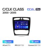 Штатная автомагнитола на Android TEYES CC2L Plus для Mercedes-Benz C-Class CLKClass S203 W203 W209 A209 2000-2005 2/32gb