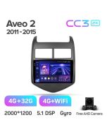 Штатная автомагнитола на Android TEYES CC3 2K для Chevrolet Aveo 2 2011-2015 3/32gb