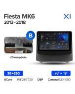 Штатная автомагнитола на Android TEYES X1 для Ford Fiesta Mk 6 2009-2018 (Версия B) 2/32gb