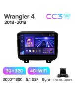 Штатная автомагнитола на Android TEYES CC3 2K для Jeep Wrangler 4 JL 2018-2019 3/32gb