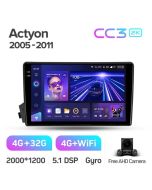 Штатная автомагнитола на Android TEYES CC3 2K для SsangYong Actyon C100 2005-2011 3/32gb