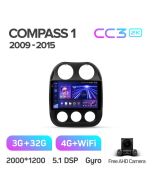 Штатная автомагнитола на Android TEYES CC3 2K для Jeep Compass 1 MK 2009-2015 3/32gb