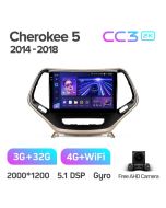 Штатная автомагнитола на Android TEYES CC3 2K для Jeep Cherokee 5 KL 2014-2018 3/32gb
