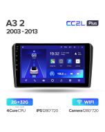 Штатная автомагнитола на Android TEYES CC2L Plus для Audi A3 2 8P 2003-2013, S3 2 2006 -2012, RS3 1 2011-2012 2/32gb