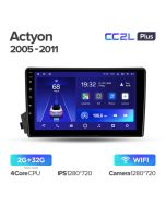 Штатная автомагнитола на Android TEYES CC2L Plus для SsangYong Actyon C100 2005-2011 2/32gb