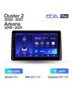 Штатная автомагнитола на Android TEYES CC2L Plus для Renault Duster HM 2 2020-2021, Arkana 1 2019-2021 2/32gb