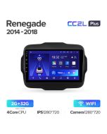 Штатная автомагнитола на Android TEYES CC2L Plus для Jeep Renegade 2014-2018 2/32gb