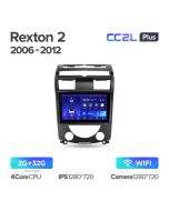 Штатная автомагнитола на Android TEYES CC2L Plus для SsangYong Rexton Y250 II 2 2006-2012 2/32gb