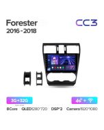 Штатная автомагнитола на Android TEYES CC3 для Subaru Forester 4 SJ 2016-2018 3/32gb
