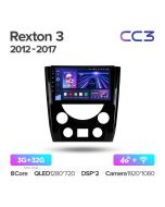 Штатная автомагнитола на Android TEYES CC3 для SsangYong Rexton Y290 III 3 2012-2017 3/32gb