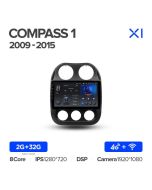 Штатная автомагнитола на Android TEYES X1 для Jeep Compass 1 MK 2009-2015 2/32gb