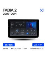 Штатная автомагнитола на Android TEYES X1 для Skoda Fabia 2 2007-2014 2/32gb