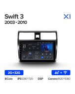 Штатная автомагнитола на Android TEYES X1 для Suzuki Swift 3 2003-2010 2/32gb
