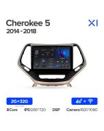Штатная автомагнитола на Android TEYES X1 для Jeep Cherokee 5 KL 2014-2018 2/32gb