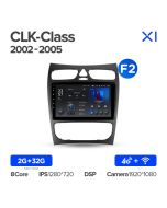 Штатная автомагнитола на Android TEYES X1 для Mercedes-Benz CLK-Class C209 A209 2002-2005 (Версия F2) 2/32gb