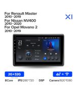 Штатная автомагнитола на Android TEYES X1 для Opel Movano 2 2010-2019 2/32gb